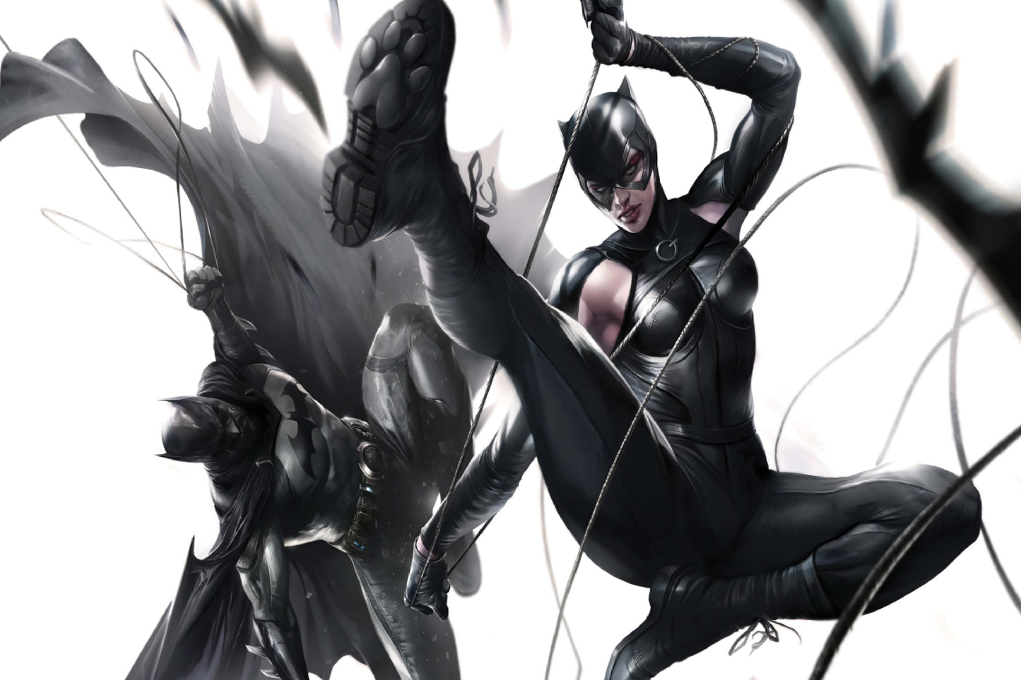 Catwoman And Batman Dc Comics Comic Book Keychain