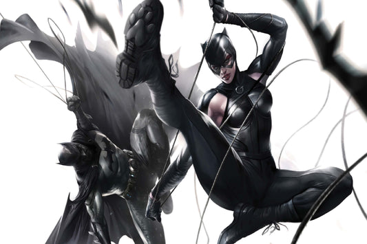 Catwoman And Batman Dc Comics Comic Book Keychain