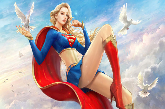Supergirl Dc Superhero Comic Book Poster Print Wall Art