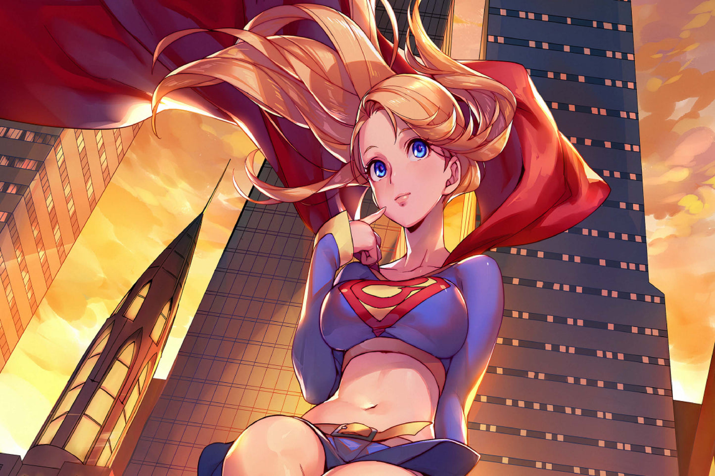 Supergirl Dc Girl Superhero Comic Book Poster Print Wall Art