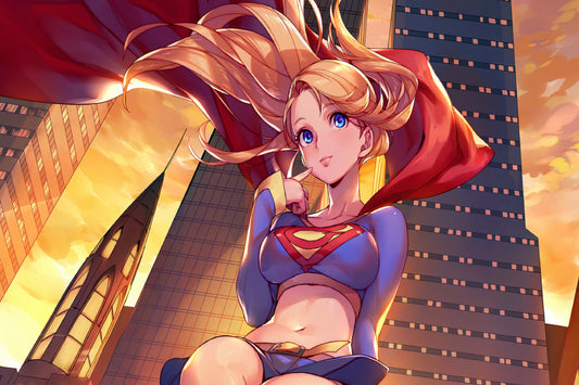 Supergirl Dc Girl Superhero Comic Book Poster Print Wall Art