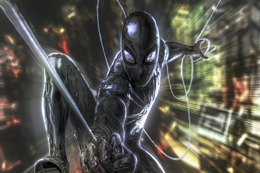 Spider Man Venom Symbiote Comic Book Poster Print Wall Art