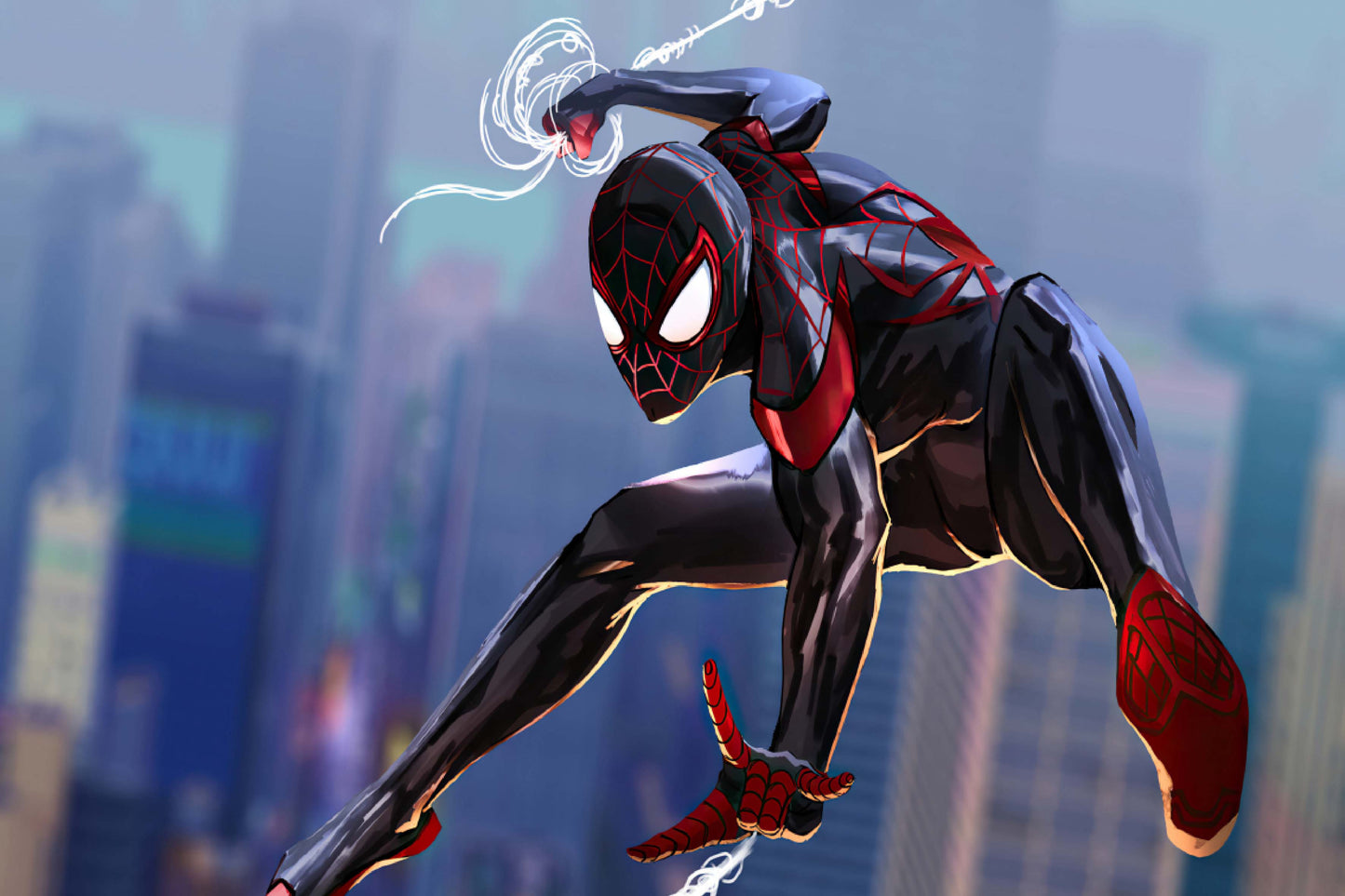 Spider Man Miles Morales Comic Book Poster Print Wall Art