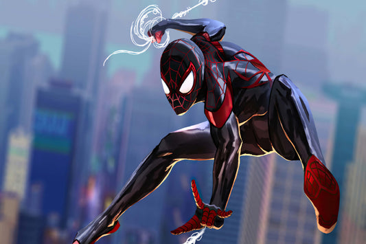 Spider Man Miles Morales Comic Book Keychain