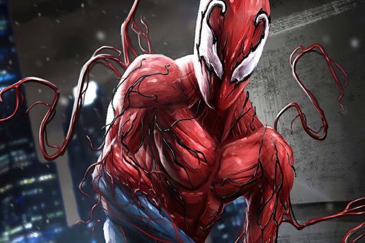 Spider Man Toxin Symbiote Suit Comic Book Poster Print Wall Art