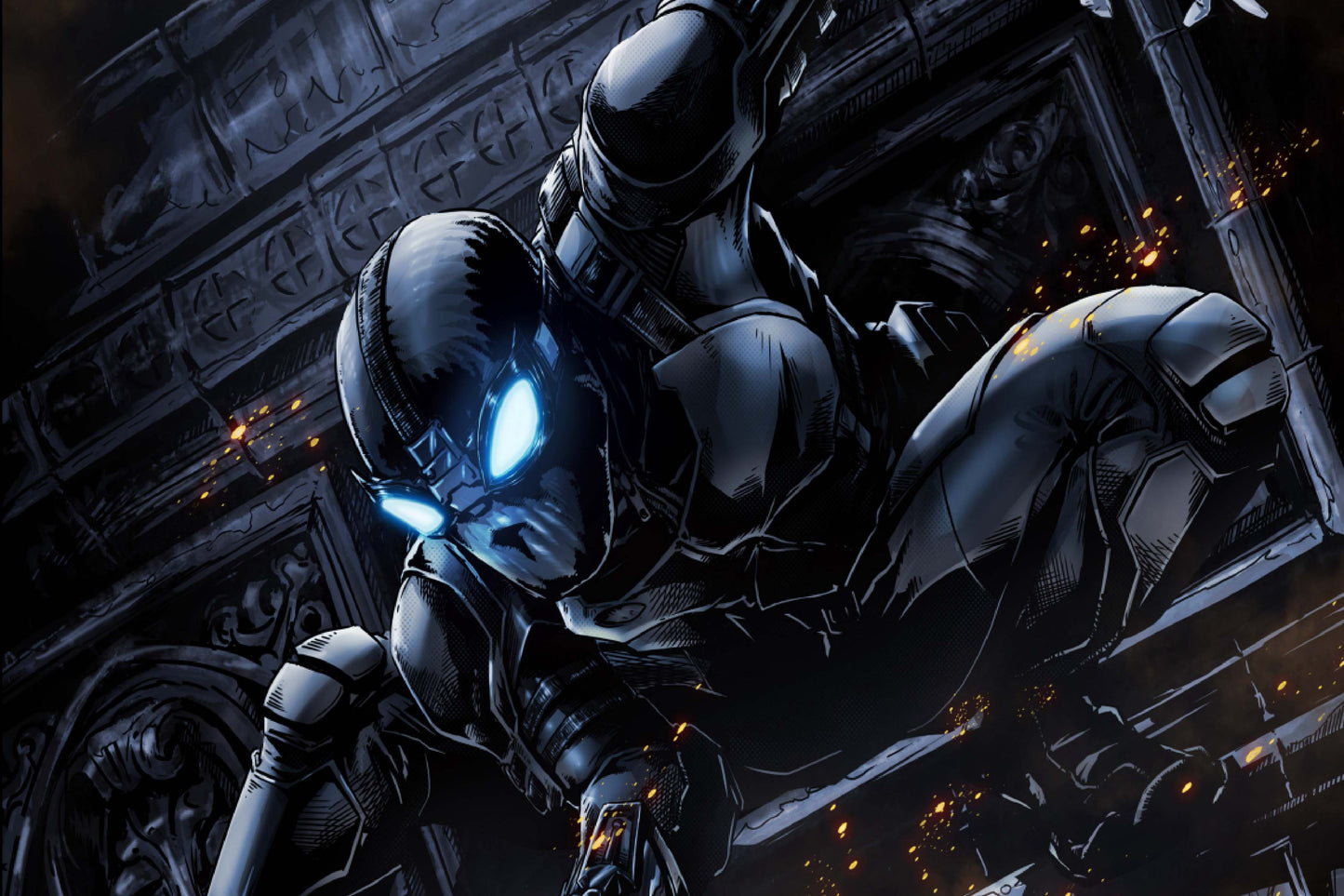 Spider Man Stealth Suit Comic Book Poster Print Wall Art