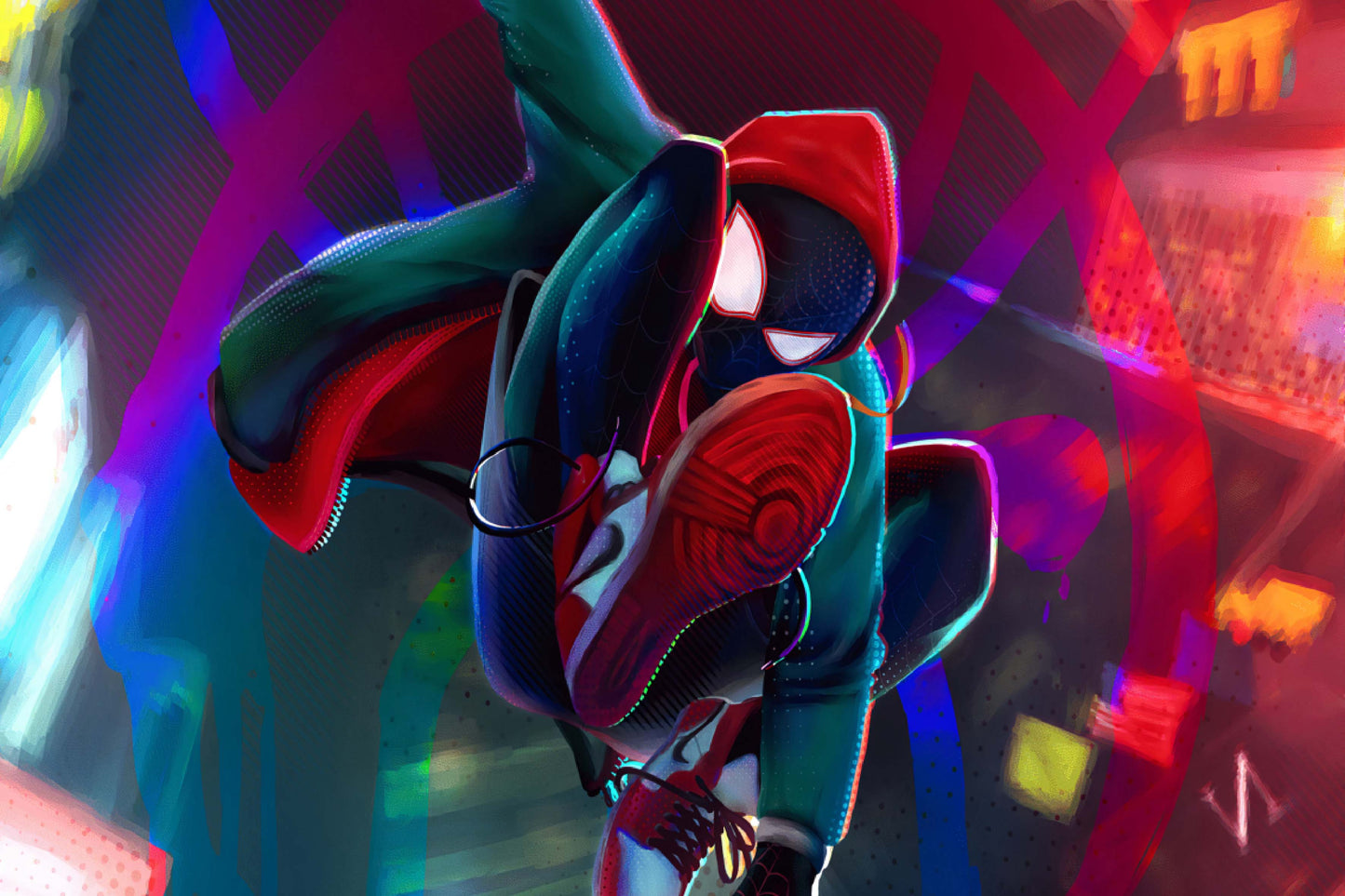 Miles Morales Spider Man Art Comic Book Magnet
