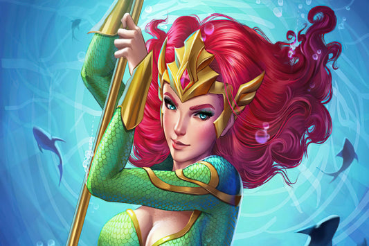 Mera Dc Superhero Comic Book Poster Print Wall Art