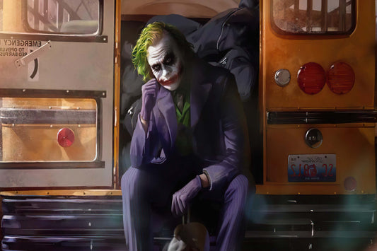 Joker Heath Ledger Comics Art Comic Book Poster Print Wall Art