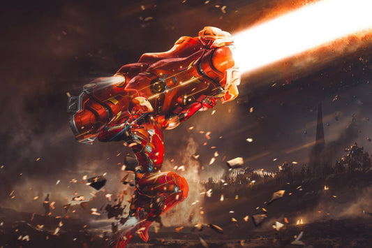 Iron Man Proton Cannon Marvel Superhero Comic Book Poster Print Wall Art