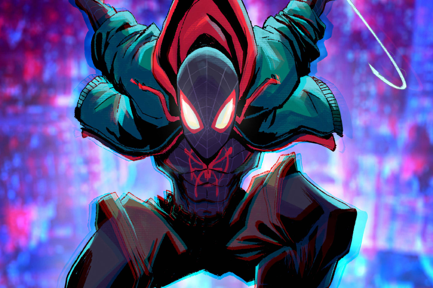 Miles Morales Spider Man Comic Book Poster Print Wall Art