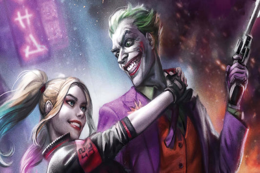 Joker And Harley Quinn Comic Book Poster Print Wall Art