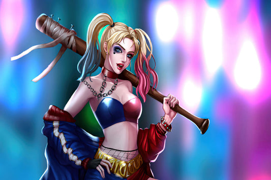 Harley Quinn Art Comic Book Poster Print Wall Art