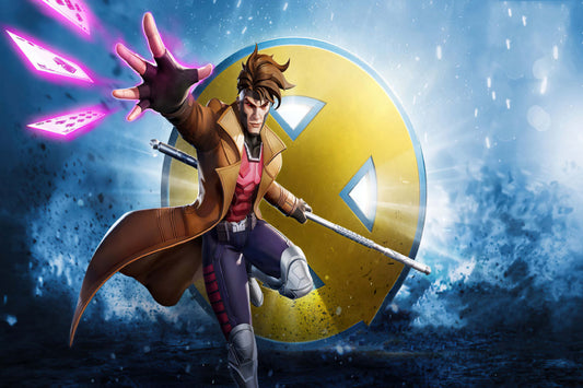 Gambit Cards X Men Marvel Superhero Comic Book Poster Print Wall Art