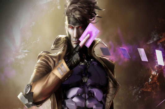 Gambit Cards Marvel Superhero Comic Book Poster Print Wall Art
