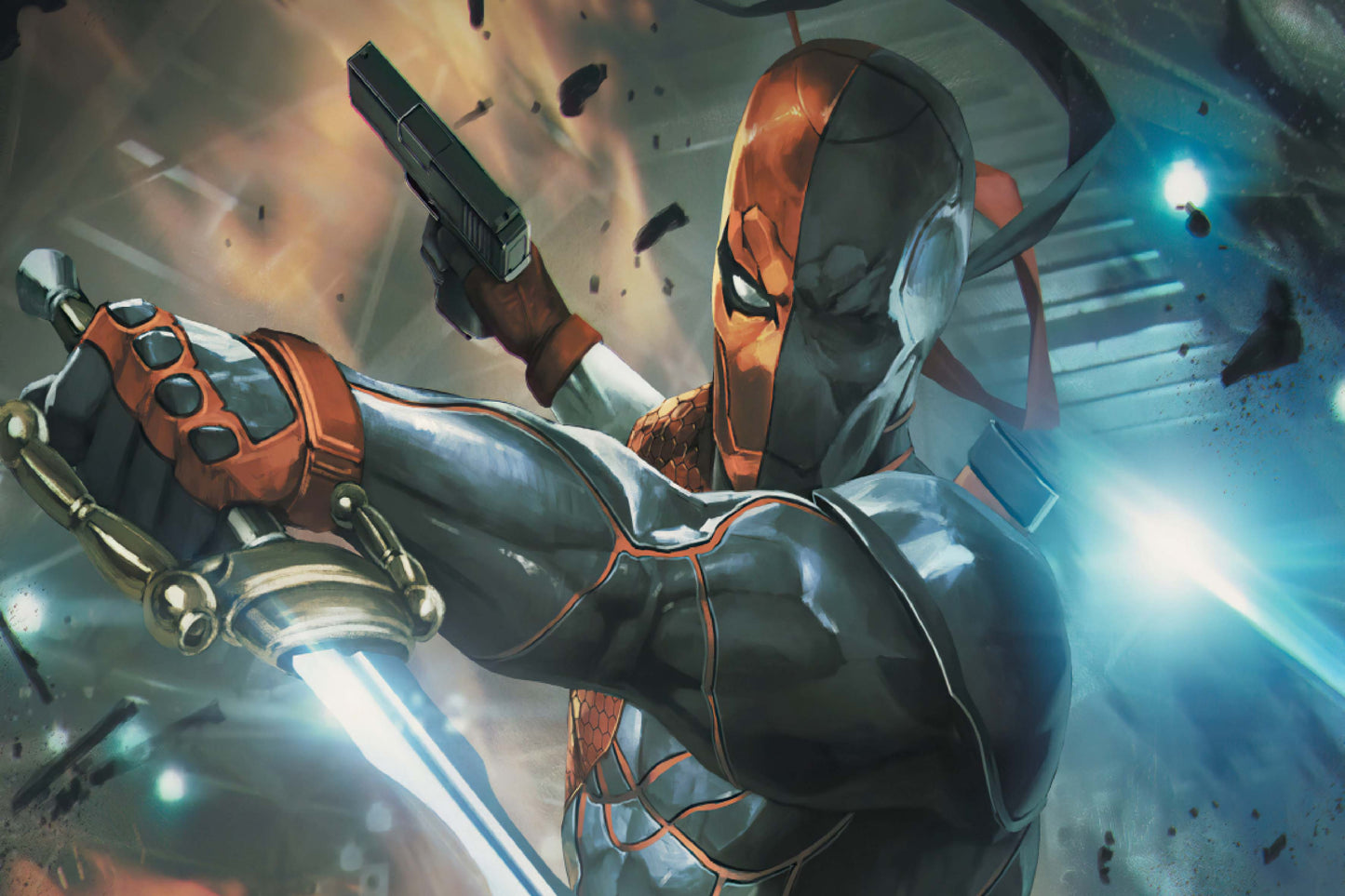 Deathstroke Sword Dc Comics Art Comic Book Poster Print Wall Art
