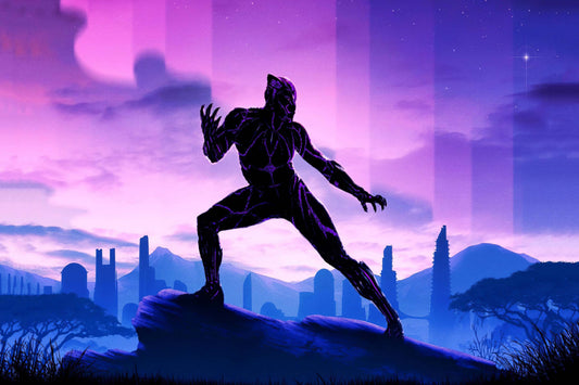 Black Panther Marvel Superhero Comic Book Poster Print Wall Art