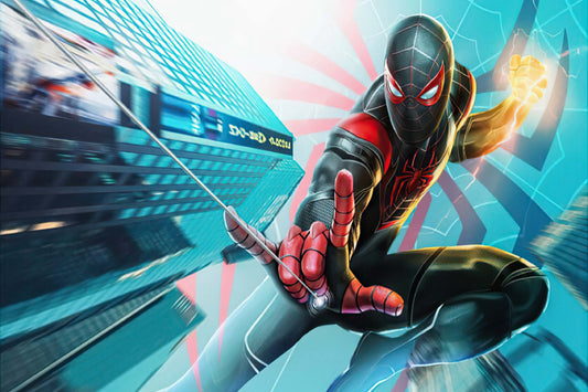 Spider Man Miles Morales Comic Book Poster Print Wall Art