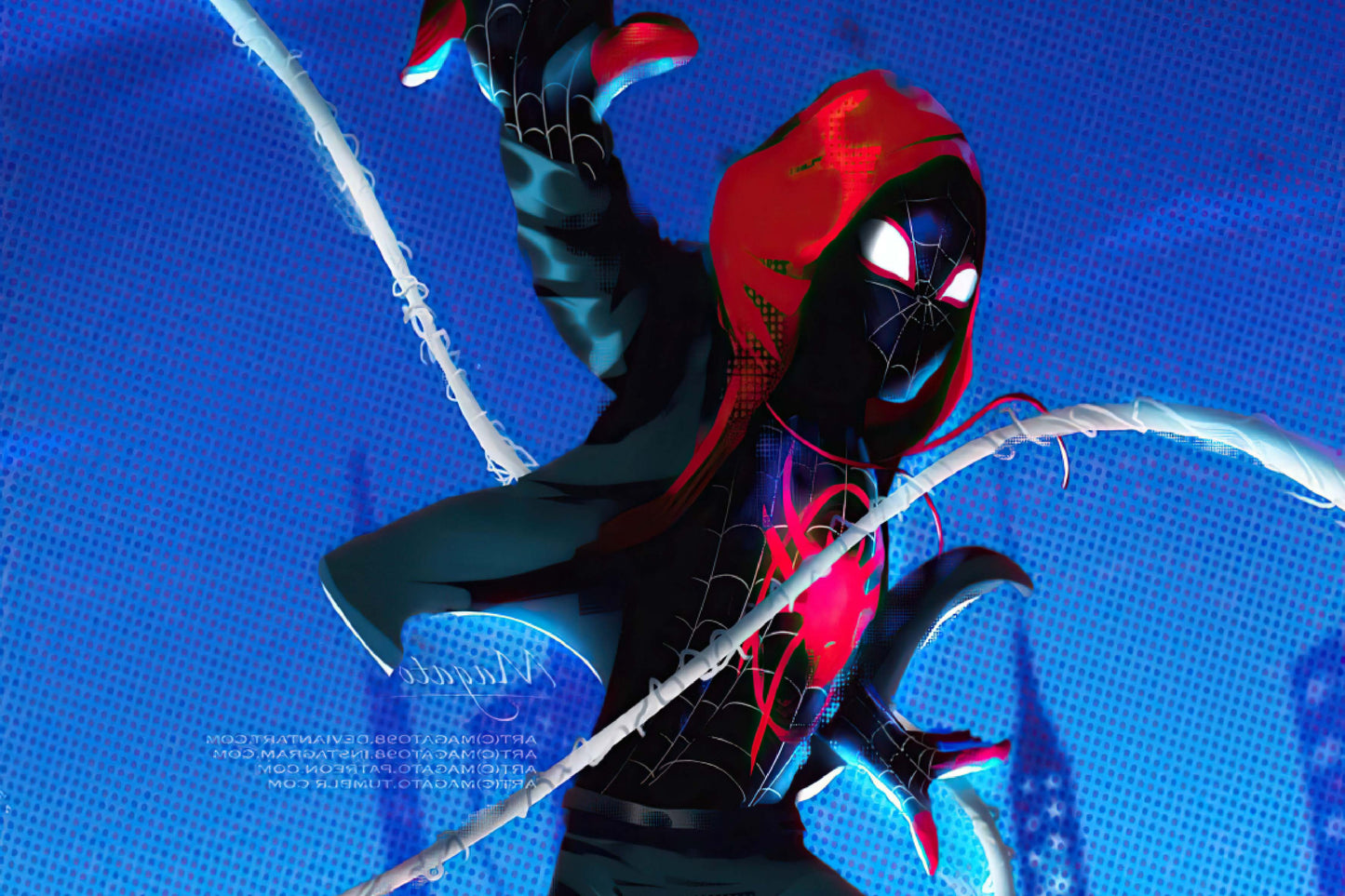 Spider Man Miles Morales Superhero Comic Book Poster Print Wall Art