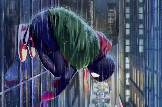 Spider Man Miles Morales Art Comic Book Poster Print Wall Art