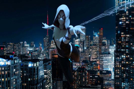 Spider Gwen Web Shoot Comic Book Poster Print Wall Art