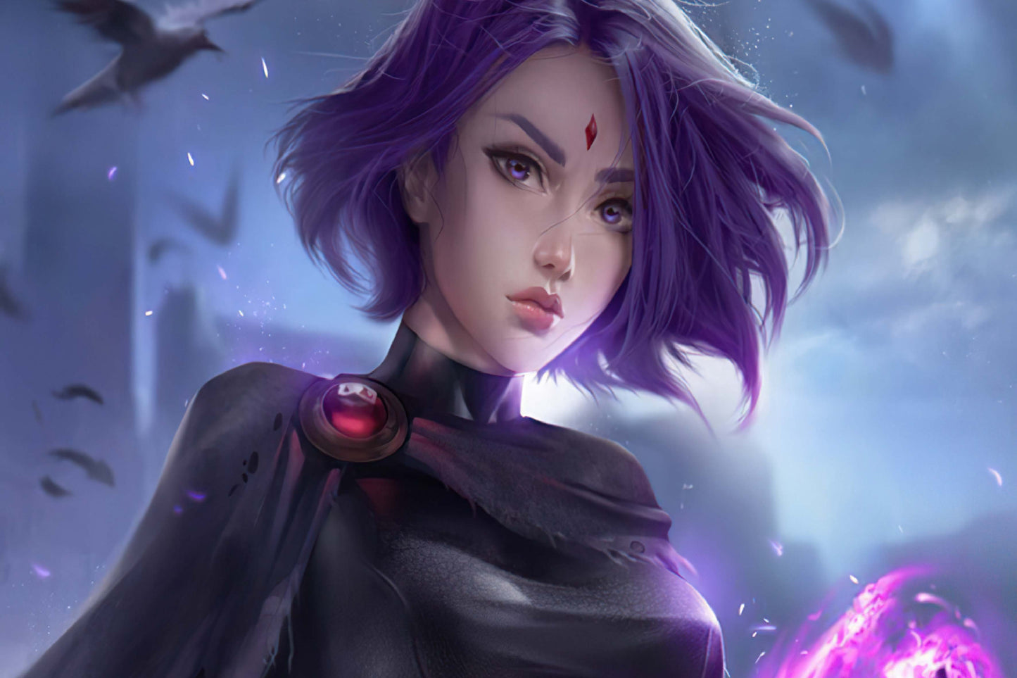 Raven Dc Comics Girl Comic Book Poster Print Wall Art