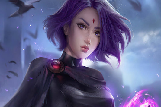 Raven Dc Comics Girl Comic Book Poster Print Wall Art