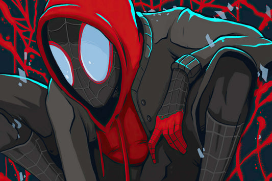 Miles Morales Spider Man Comic Book Poster Print Wall Art