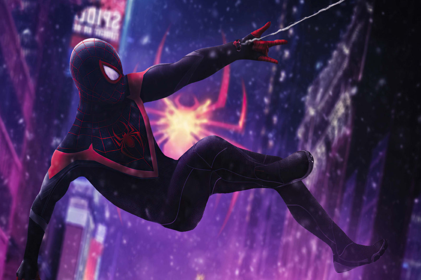 Miles Morales Spider Man Comics Comic Book Poster Print Wall Art