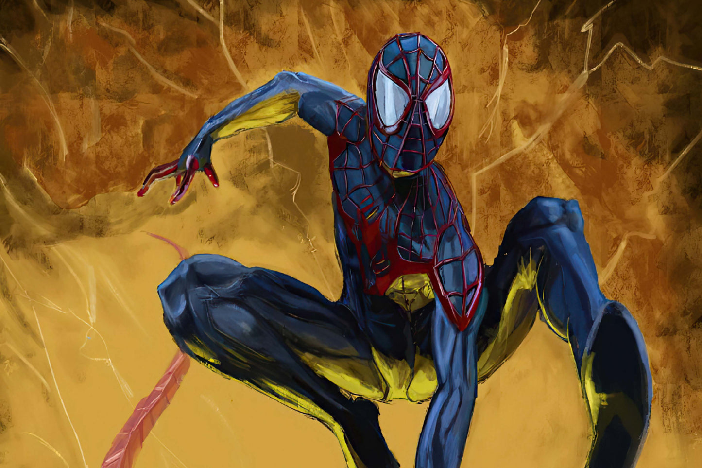 Miles Morales Spider Man Comics Art Comic Book Poster Print Wall Art