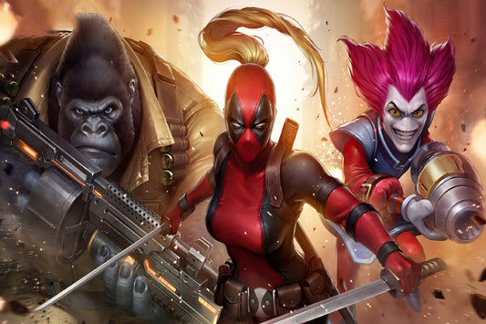 Lady Deadpool Marvel Comics Comic Book Poster Print Wall Art