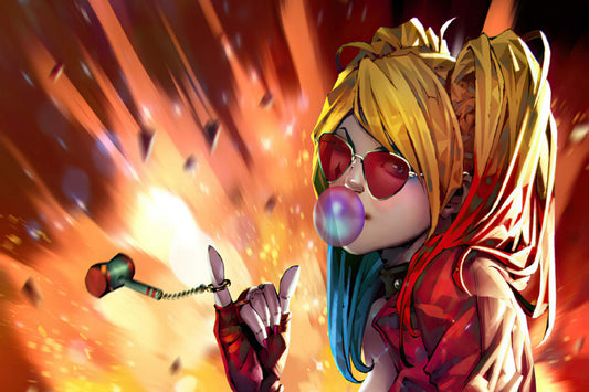 Harley Quinn Dc Comics Art Comic Book Poster Print Wall Art