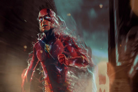 Flash Dc Superhero Comic Book Poster Print Wall Art