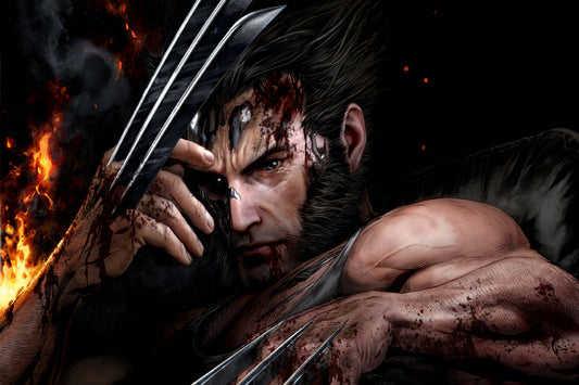 Wolverine Logan Adamantium Metal Claw Marvel Comic Book Poster Print Wall Art