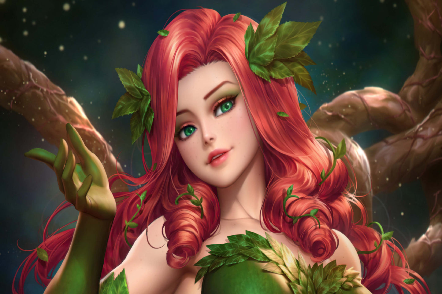 Poison Ivy Dc Supervillain Comic Book Poster Print Wall Art