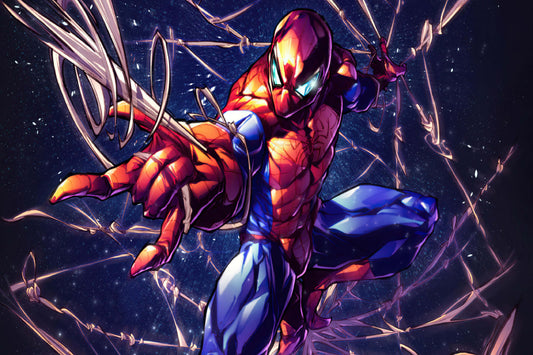Spider Man Web Marvel Superhero Comic Book Poster Print Wall Art