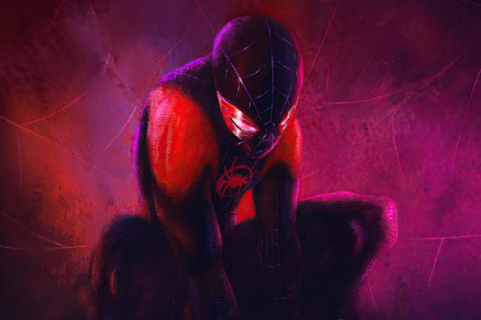 Miles Morales Spider Man Marvel Superhero Comic Book Poster Print Wall Art