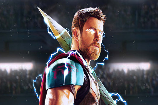 Thor Lightning Sword Marvel Superhero Comic Book Poster Print Wall Art