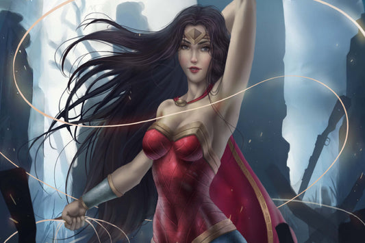 Wonder Woman Dc Art Comic Book Poster Print Wall Art