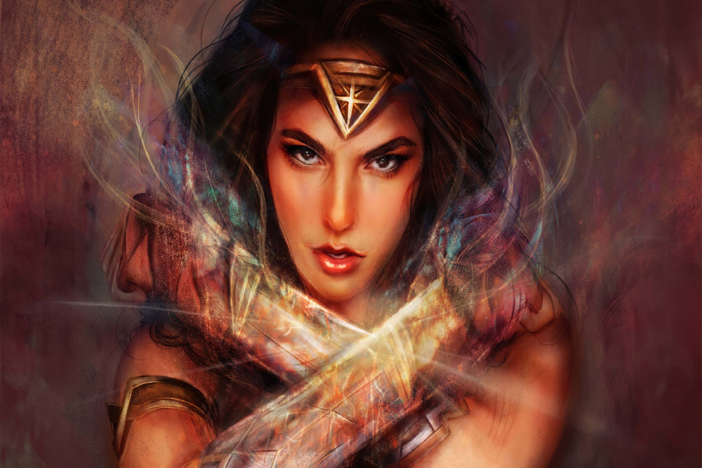 Wonder Woman Dc Art Comic Book Poster Print Wall Art