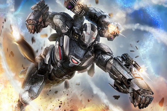 War Machine Missiles Marvel Superhero Comic Book Poster Print Wall Art