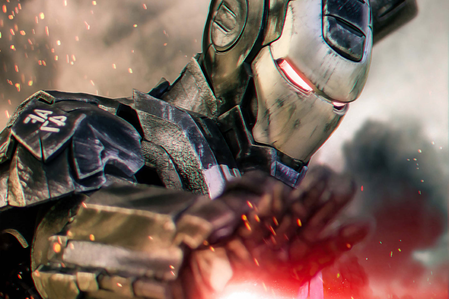 War Machine Marvel Comic Book Poster Print Wall Art