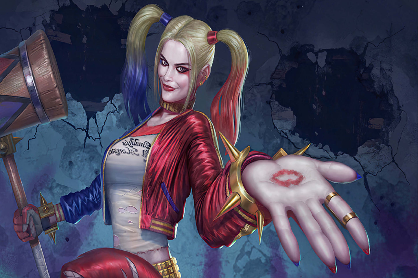 Harley Quinn Hammer Dc Comic Book Poster Print Wall Art