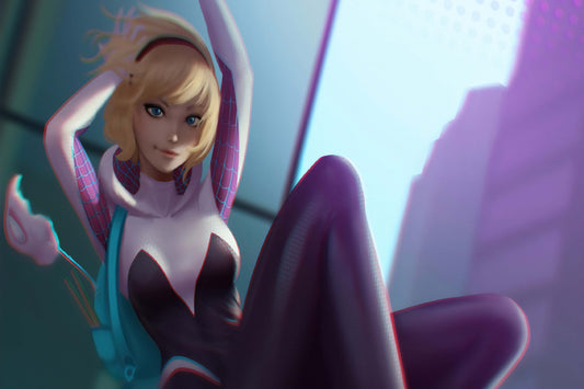Gwen Stacy Spider Gwen Marvel Superhero Comic Book Poster Print Wall Art
