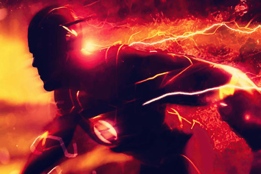 Flash Dc Superhero Comic Book Poster Print Wall Art