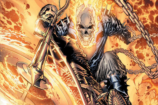 Ghost Rdier Johnny Blaze Marvel Comics Comic Book Poster Print Wall Art