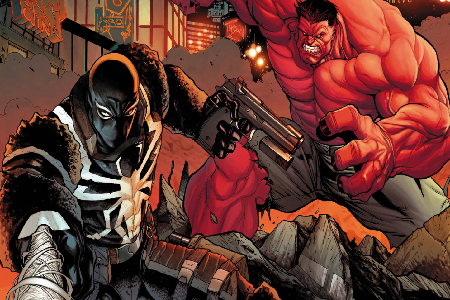 Agent Venom Red Hulk Marvel Comics Comic Book Poster Print Wall Art