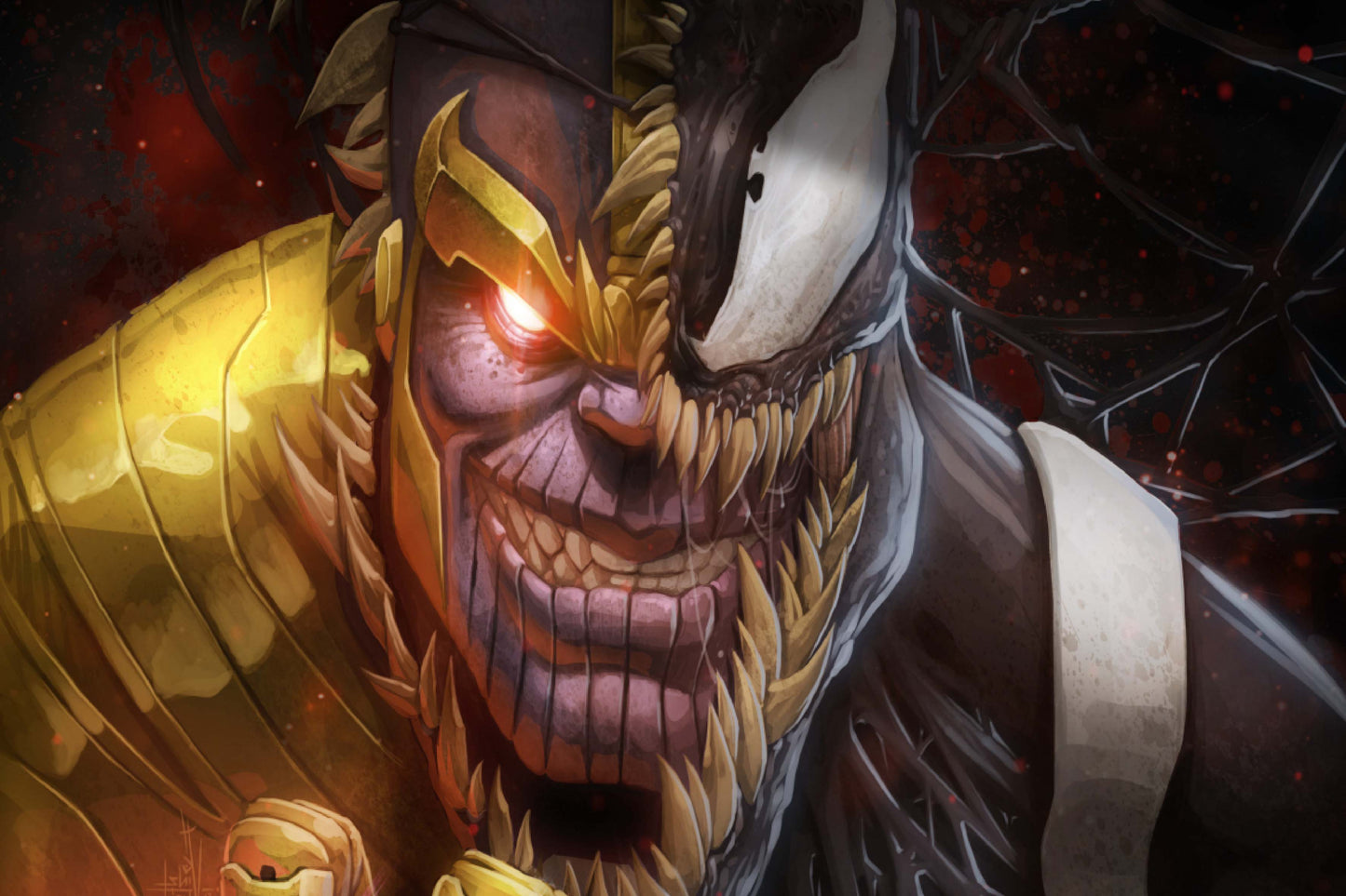 Venom Thanos Marvel Comics Comic Book Poster Print Wall Art