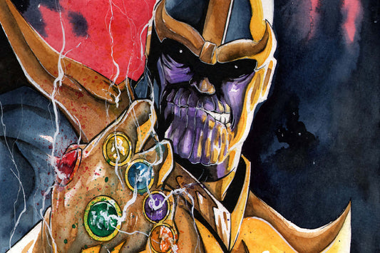 Thanos Infinty Gauntlet Infinity Stones Marvel Comic Book Poster Print Wall Art