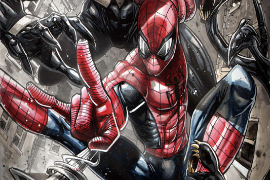 Spider Man Web Shoot Marvel Comics Comic Book Poster Print Wall Art